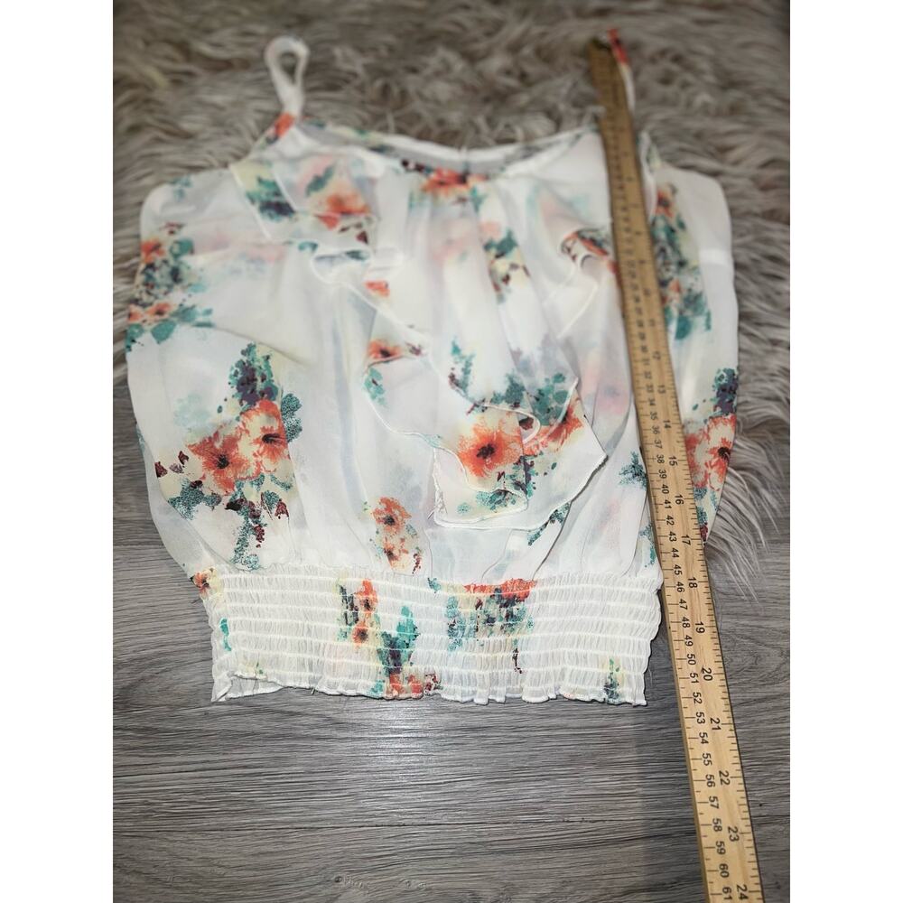 American rags women’s ruff floral tank top - Picture 7 of 9